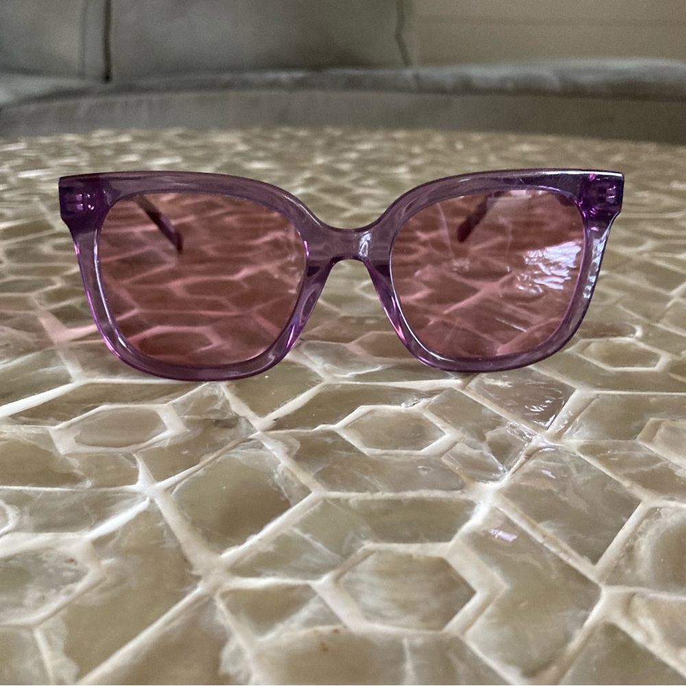 LIKE NEW! MCM725S 500 Womens Purple Rectangular Plastic Sunglasses - Picture 3 of 14
